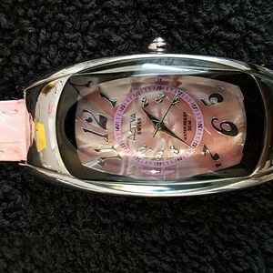 Activa Pink pearl faced Swiss watch, by Invicta